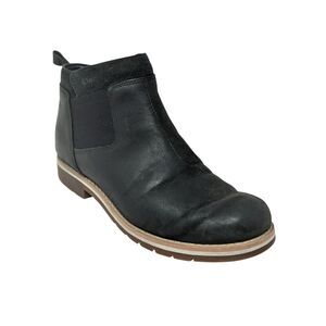 Chaco Cataluna Explorer Black Leather Chelsea Ankle Boots Booties Womens 8